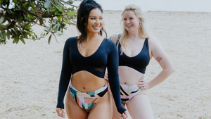 SWMR swimwear bikini separates in mix and match black and print